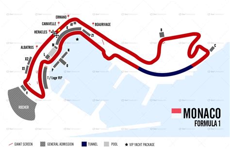 monaco track map